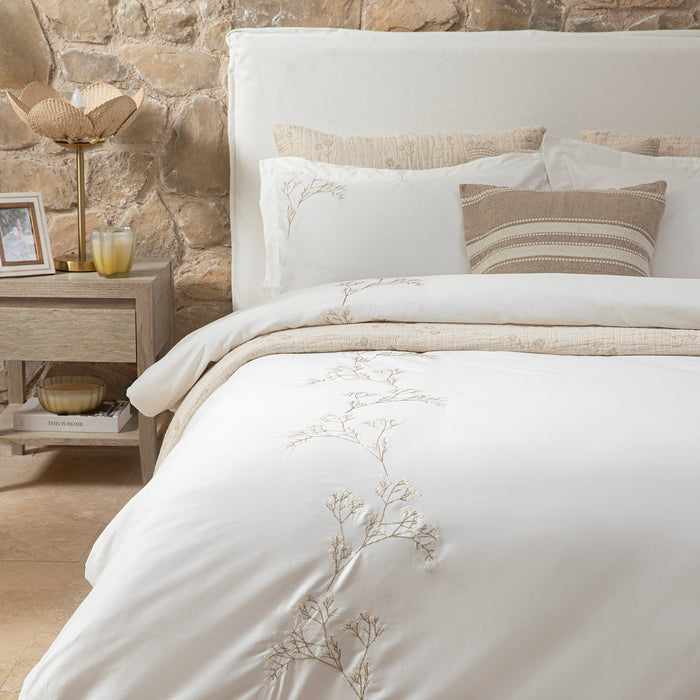 Evıan Duvet Cover Set E.King Ecru