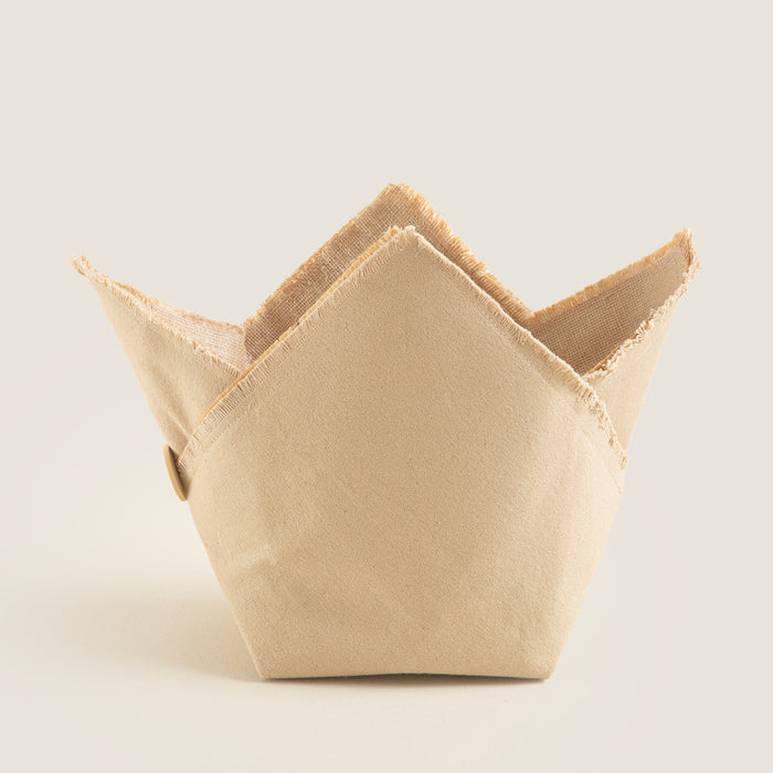 Button Pot Cover 15 Cm Natural