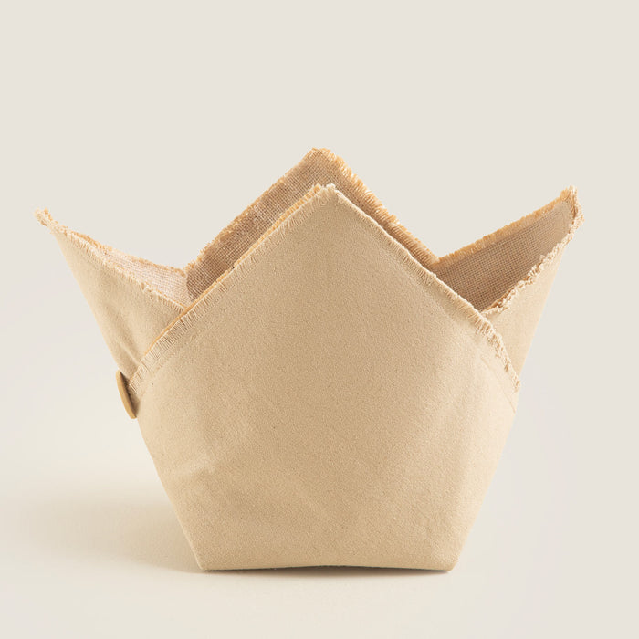 Button Pot Cover 19 Cm Natural