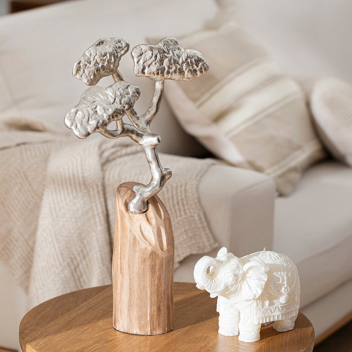 Baobo Decorative Object S Natural-Silver