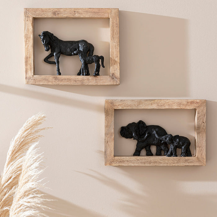 Horse Decorative Objet NATURAL/BLACK