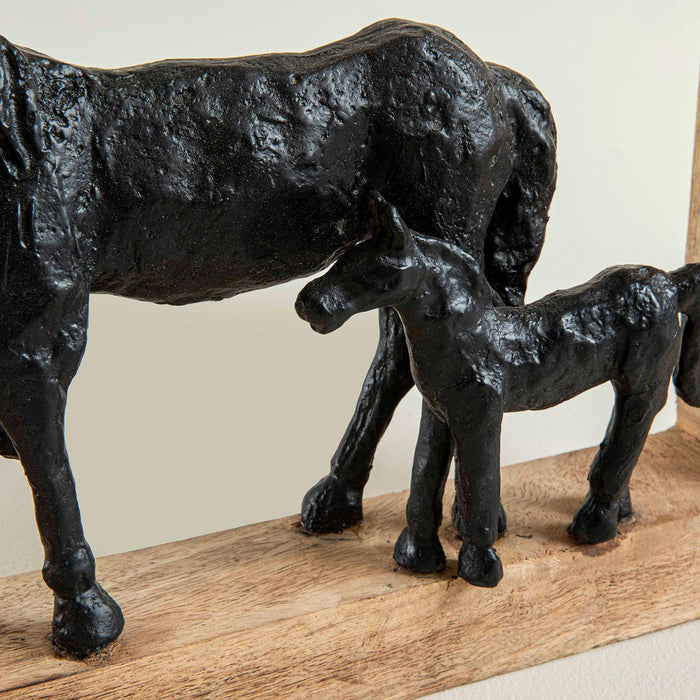 Horse Decorative Objet NATURAL/BLACK