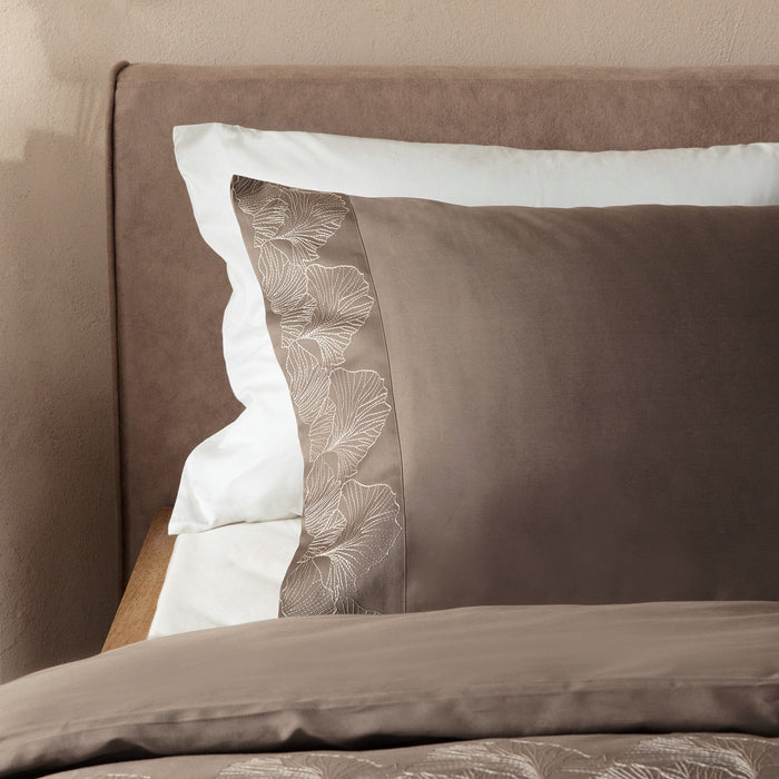 Ginko Duvet Set DBL Dark Beige