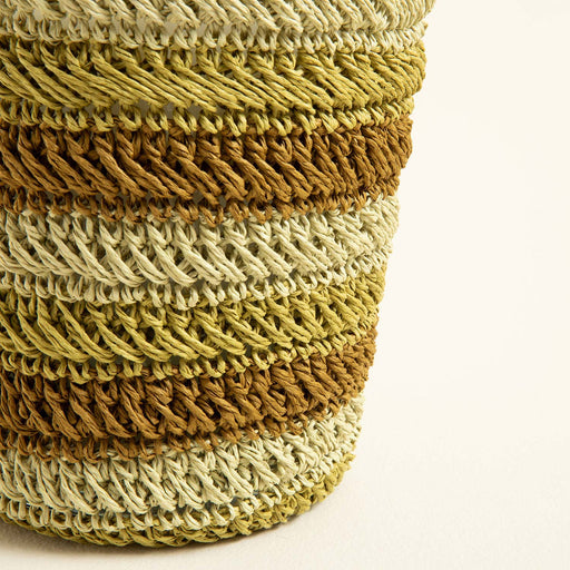 Boho Tropic Crochet Scented Candle 14x17 cm Green