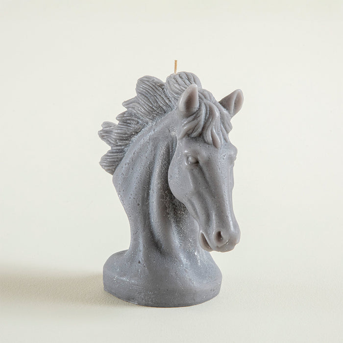 BOHO HORSE CANDLE GREY Grey