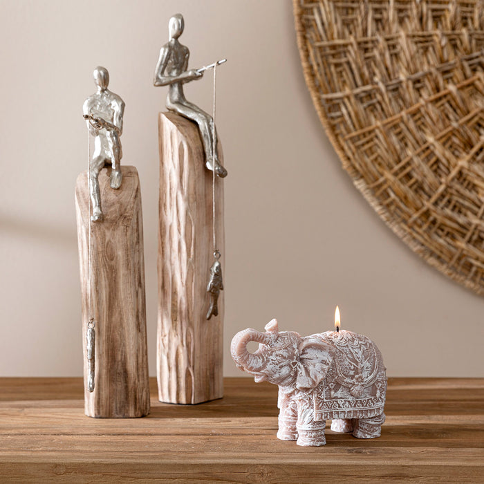 Boho Elephant Candle Natural Natural