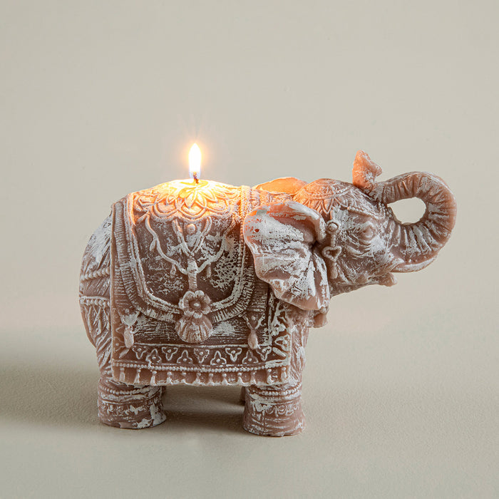 Boho Elephant Candle Natural Natural