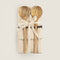 FAVOR 3-Piece Kitchen Towel and Spoon Set Natural