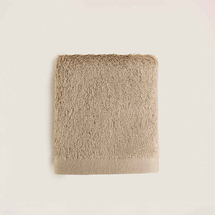 Solid Hand Towel 33x33 cm Dark Beige