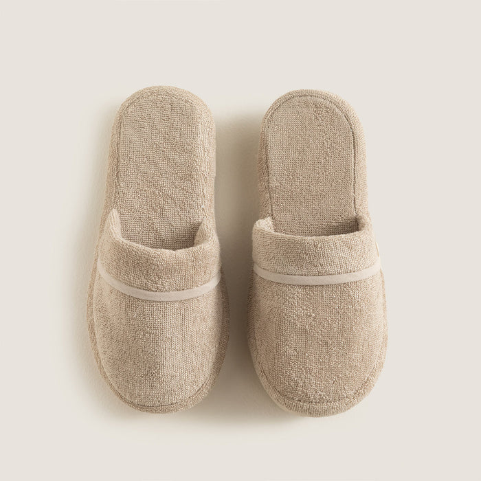 Solid Unisex Slippers Dark Beige