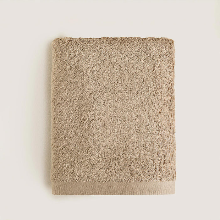 Solid Face Towel 50x90 cm Dark Beige