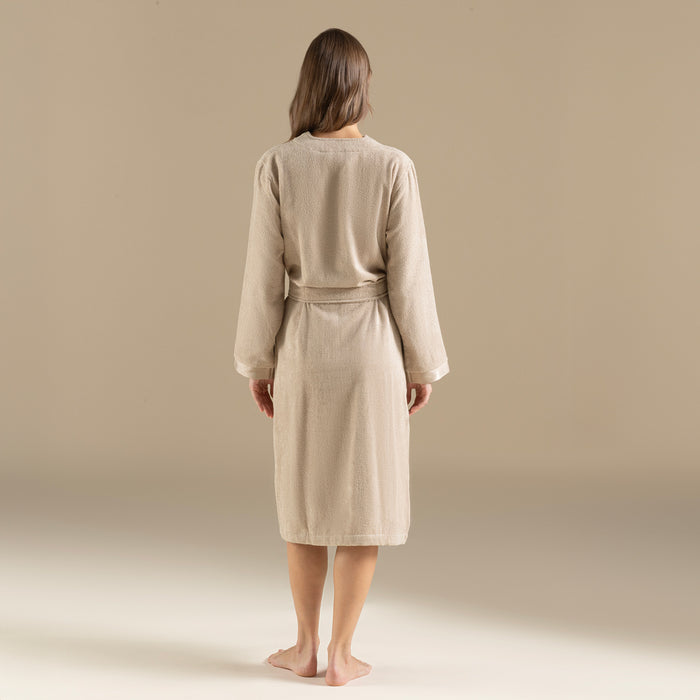 Floss Unisex Bathrobe Dark Beige