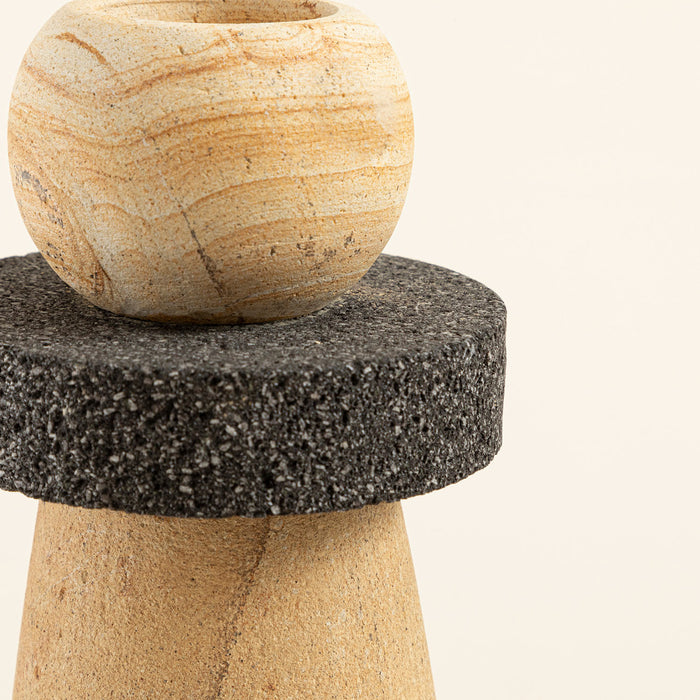 Jossa Stone Candle Holder Natural