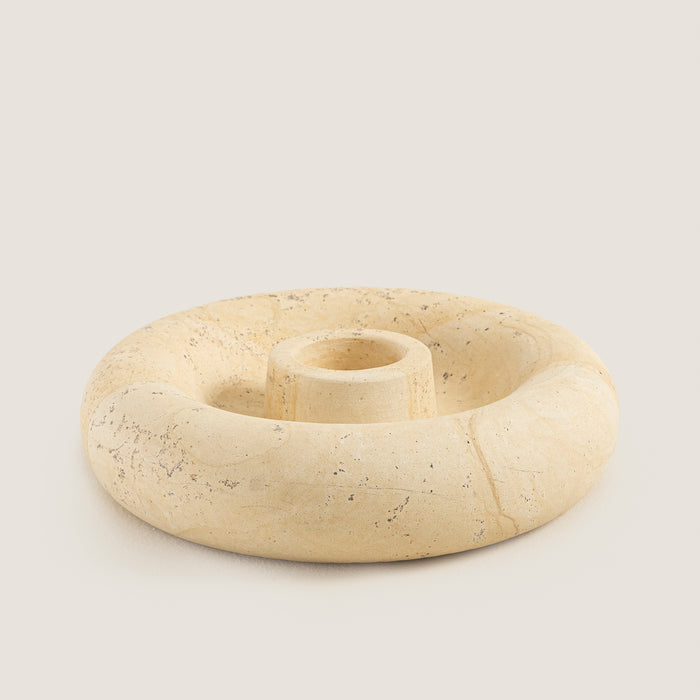 Terang Stone Candle Holder Natural