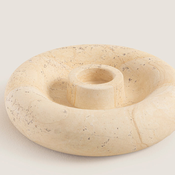 Terang Stone Candle Holder Natural