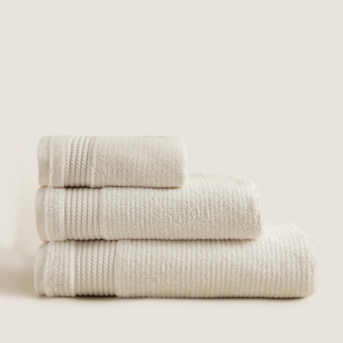 Eva Cotton Towel 85x150 Cm Ecru