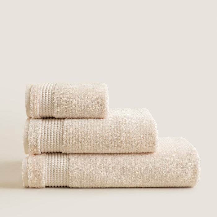 Eva Cotton Towel 30x50 Cm Light Beige