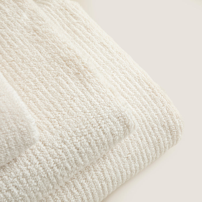 Eva Cotton Towel 30x50 Cm Ecru