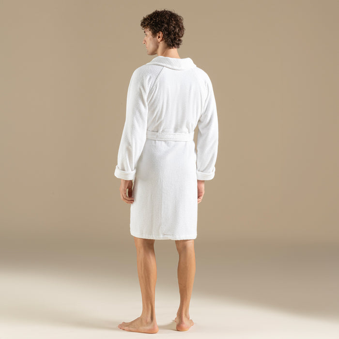 Eva Cotton Unısex Bathrobe White