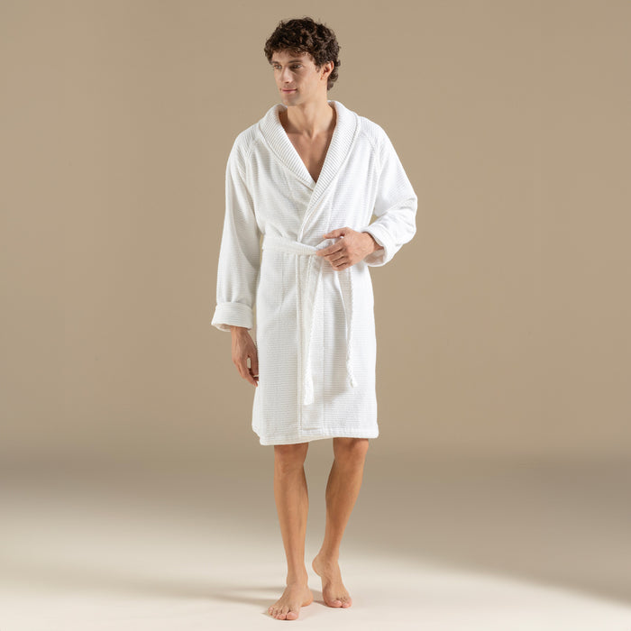 Eva Cotton Unısex Bathrobe White