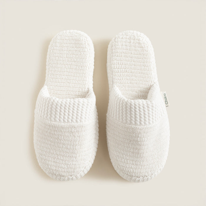 Eva Cotton Unısex Slippers White