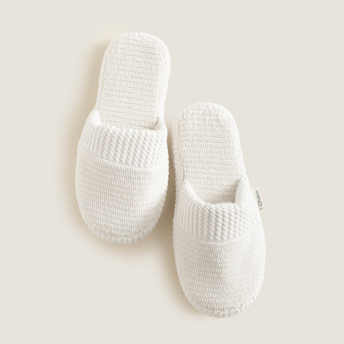 Eva Cotton Unısex Slippers White