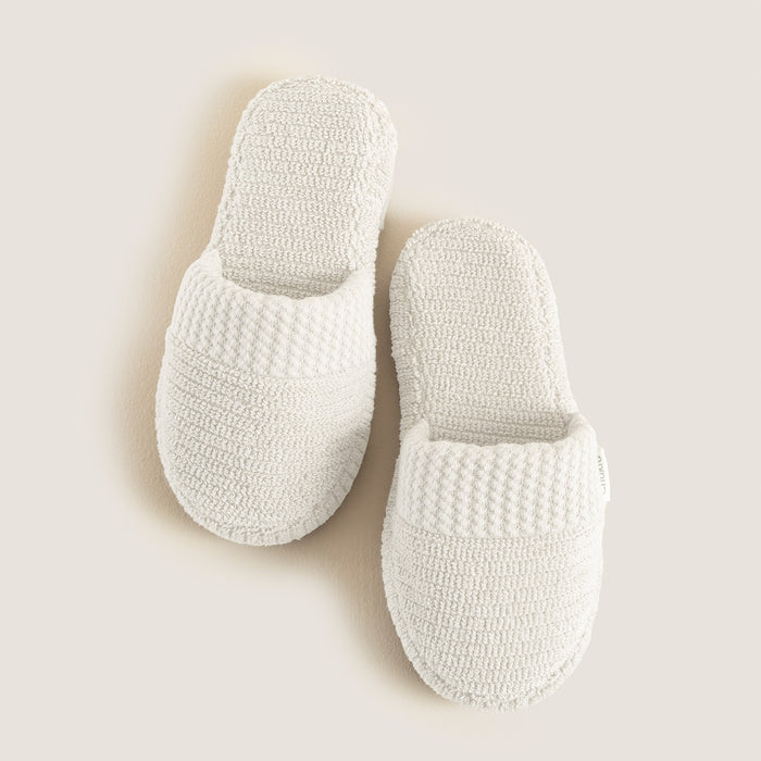 Eva Cotton Unısex Slippers White