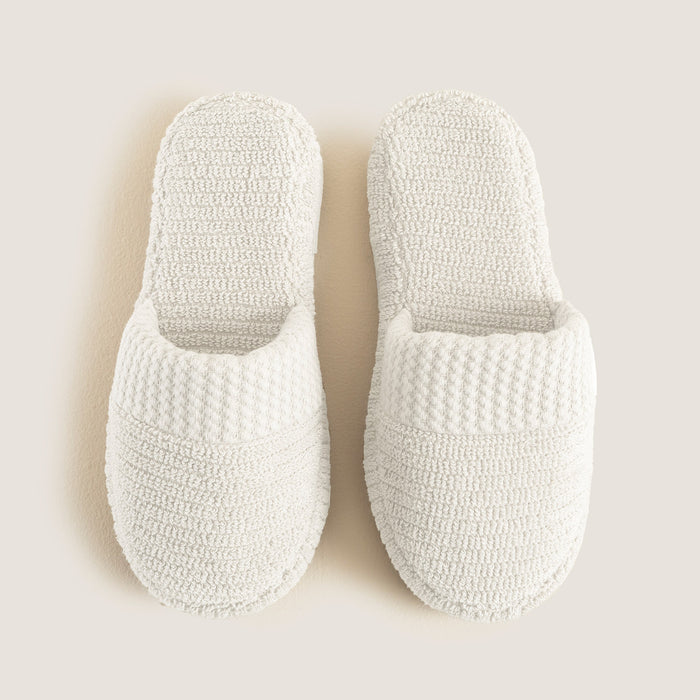 Eva Cotton Unısex Slippers White