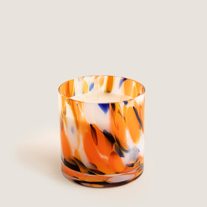 Boho Tropic Murano Glass Candle Cream