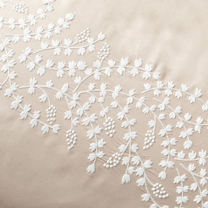 Rayel Duvet Cover Set Kng Beige