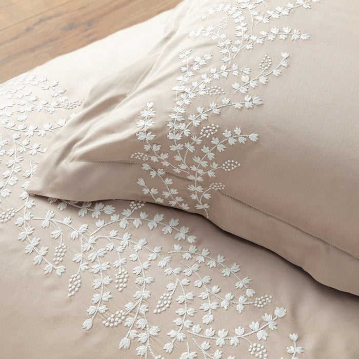 Rayel Duvet Cover Set Kng Beige