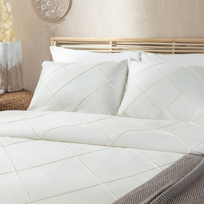 Mattien Duvet Set SNG Ecru