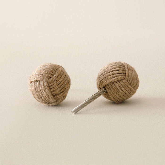 Woven Knob Brown Brown