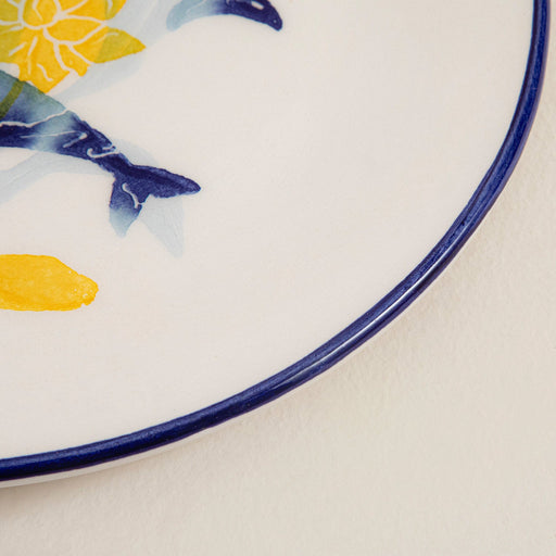 Chios Dolphin Dessert Plate 19 Cm Blue/White