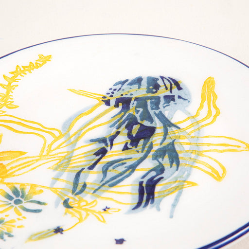 Chios Octopus Dessert Plate 19 Cm Blue/White