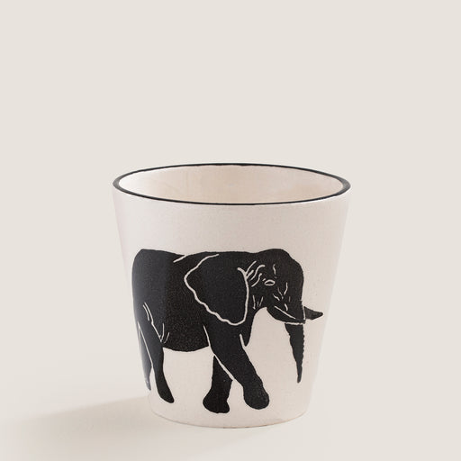 Sisam Elephant 2 Kulpsuz Kupa BLACK/WHITE