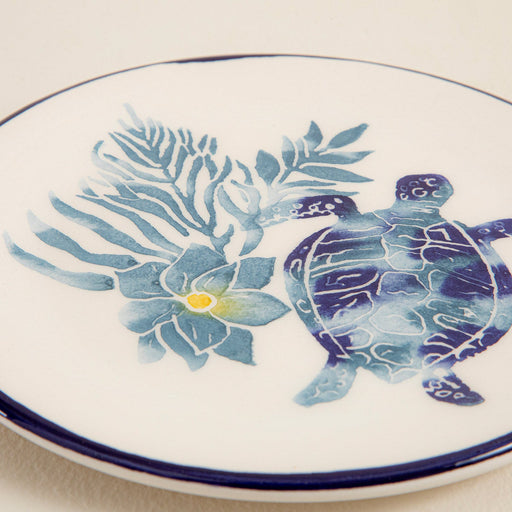 Chios Turtle 1 Mini Dessert Plate 15 Cm Blue/White