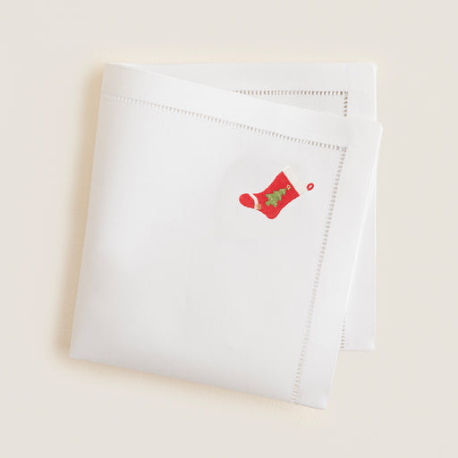 Volanye Emroıdered Napkın 40x40 Cm White