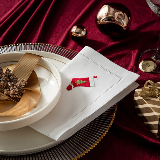 Volanye Emroıdered Napkın 40x40 Cm White