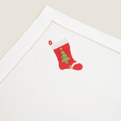 Volanye Emroıdered Napkın 40x40 Cm White