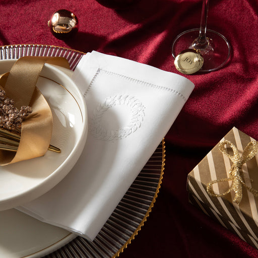 Carına Emroıdered Napkın 40x40 Cm White