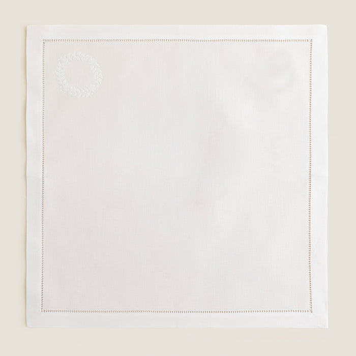 Carına Emroıdered Napkın 40x40 Cm White