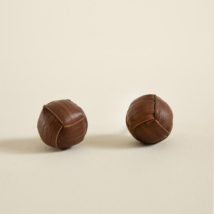 Leatly Knob Brown