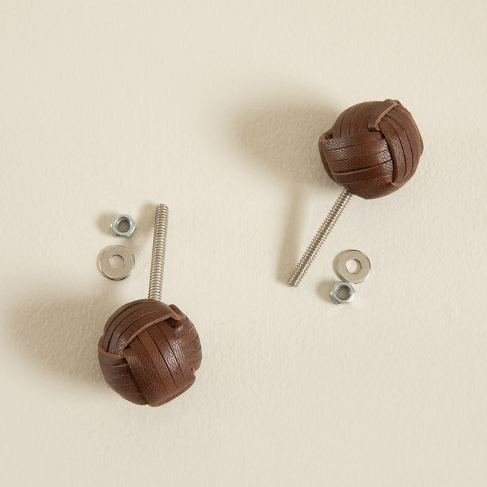 Leatly Knob Brown