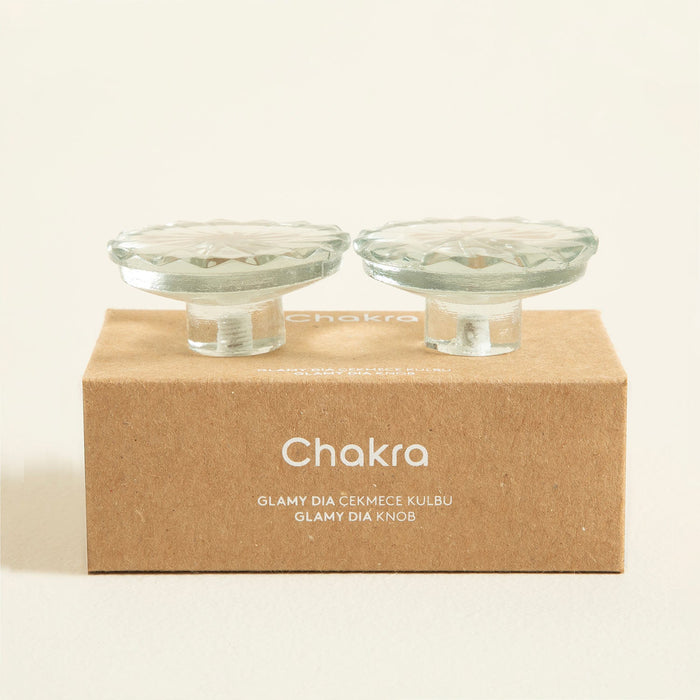 Glamy Dia  Knob Transparent