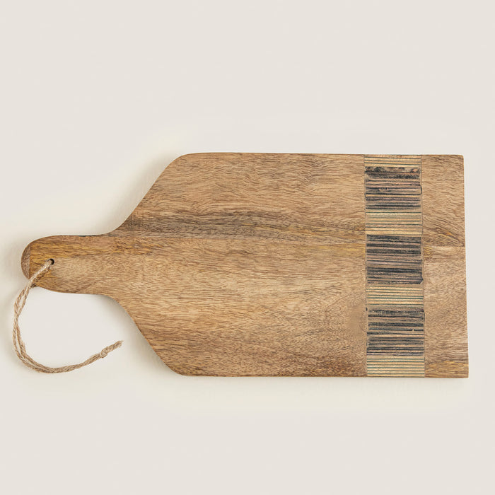 Sanian Chopping Board 29X17 Cm Natural/Navy Blue