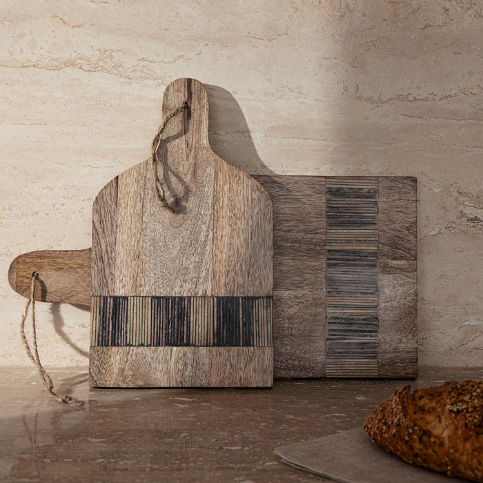 Sanian Chopping Board 29X17 Cm Natural/Navy Blue