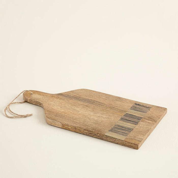 Sanian Chopping Board 29X17 Cm Natural/Navy Blue