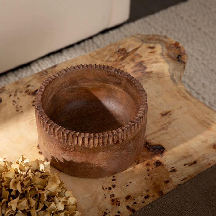 Simple Nature Decorative Bowl 20 Cm Natural