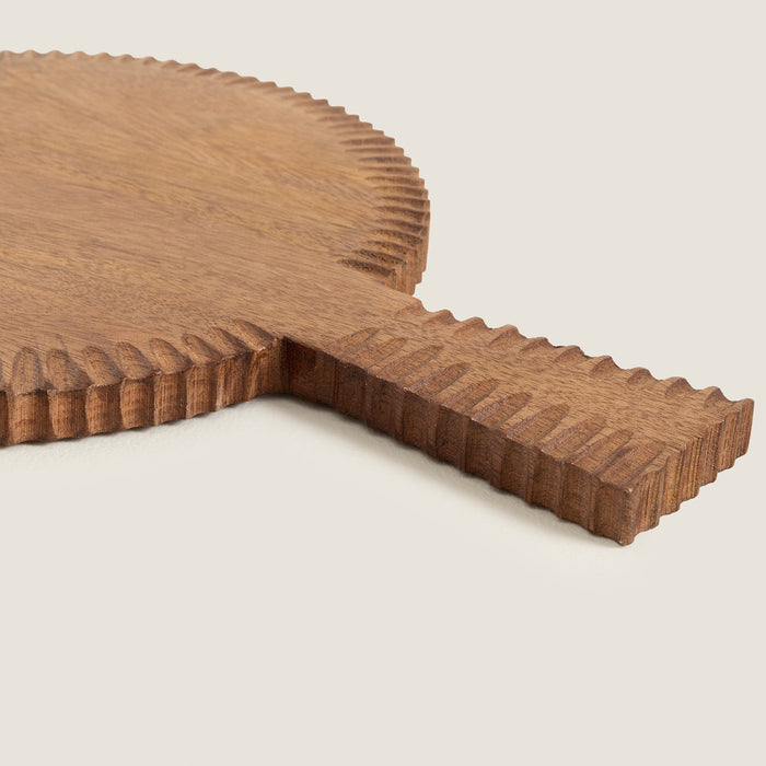 Simple Nature Round Chopping Board 37x26 Cm Natural